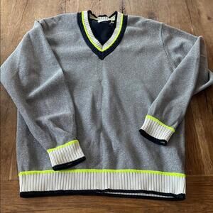 Opening Ceremony Metallic Disco Sport Silver Sweater size xs